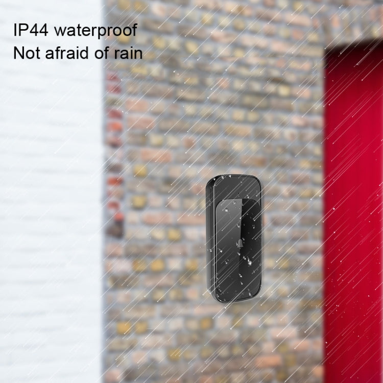 C03 1 For 1 Home Wireless IP44 Waterproof Touch Sensor Doorbell(UK Plug White)