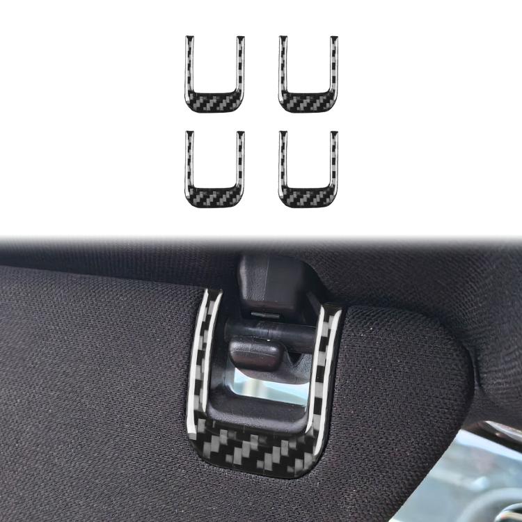 For Chevrolet Corvette C8 4pcs /Set Sun Visor Decorative Sticker