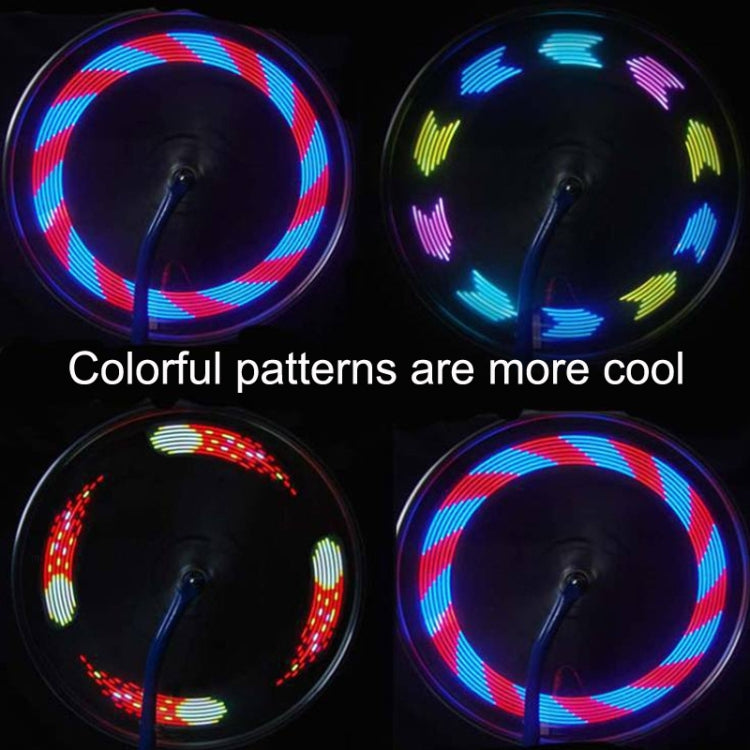Bike Double-Sided Hot Wheels Mountain Bike Steel Wire Colorful Spokes Lamp, A02