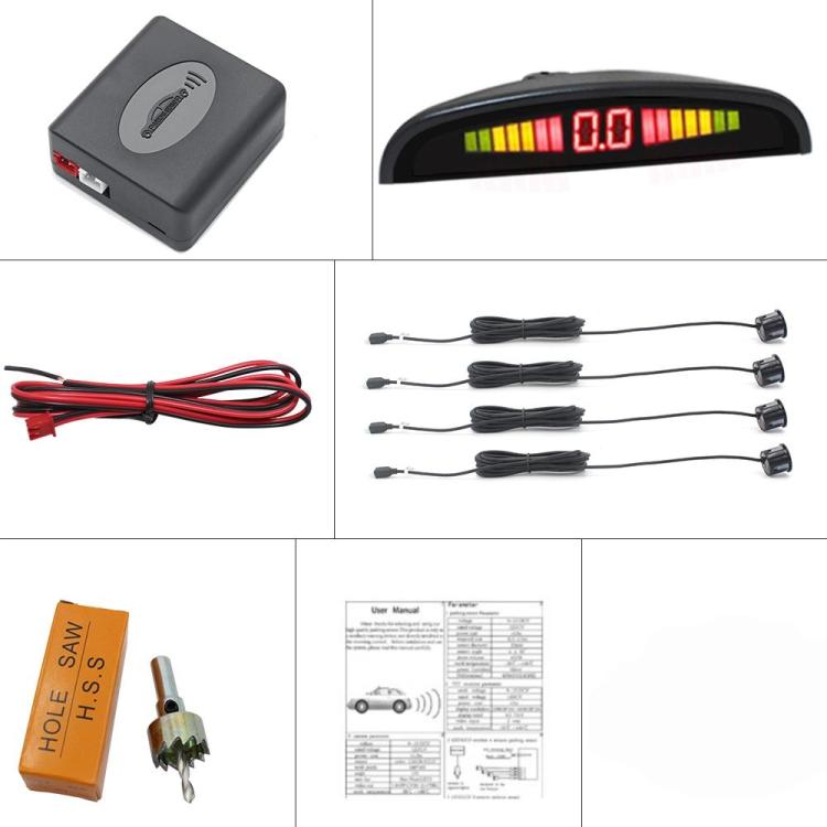 Car Buzzer Parking Sensor System with LCD Display
