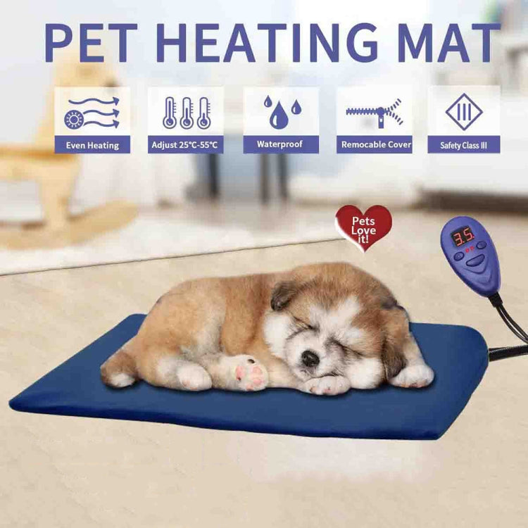 30x30cm Coffee 12V Low Voltage Multifunctional Warm Pet Heating Pad Pet Electric Blanket(AU Plug)