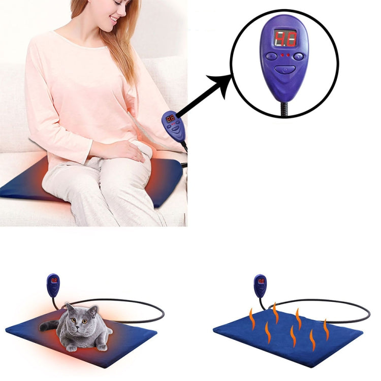 40x30cm Blue 12V Low Voltage Multifunctional Warm Pet Heating Pad Pet Electric Blanket(AU Plug)