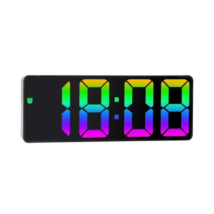 Colorful Fonts LED Electronic Alarm Clock Large Screen Clock