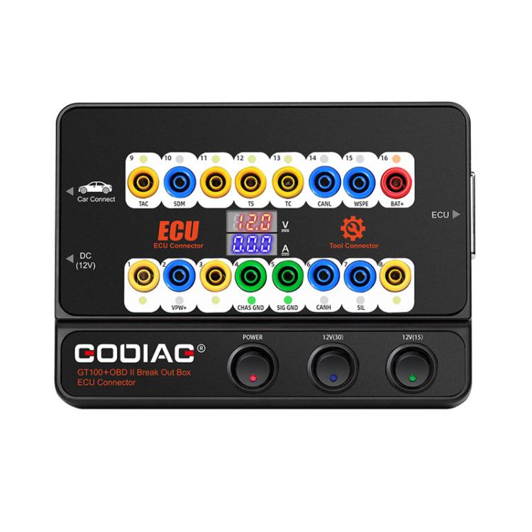 GODIAG GT100+ OBDII Breakout Box Diagnostic Port Tester ECU Bench Connector, US Plug, EU Plug
