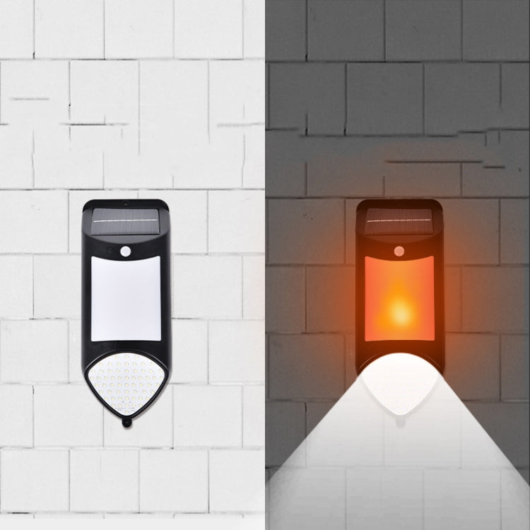 X-A18 59 LED Solar LED Flame Human Sensor Lights Garden Lights
