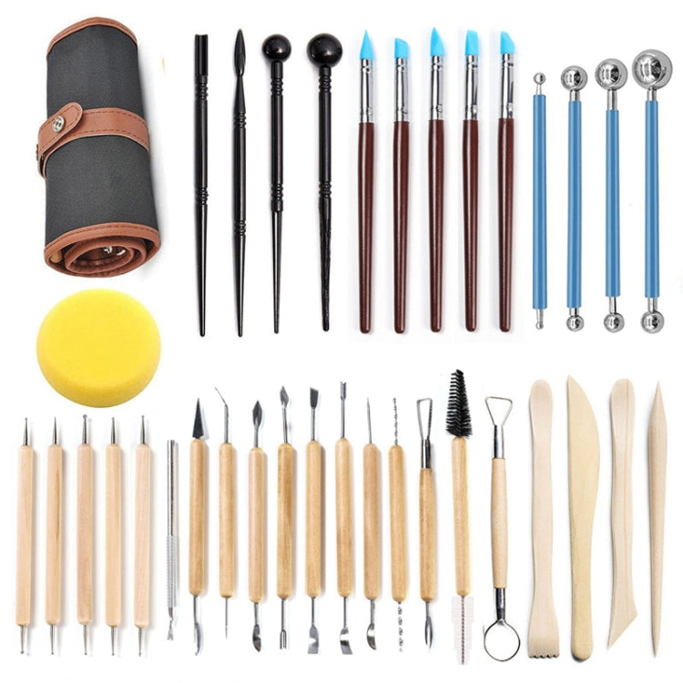 Pottery Clay Carving Knife Tools Clay Sculpting Tools Set, 36 PCS/Set