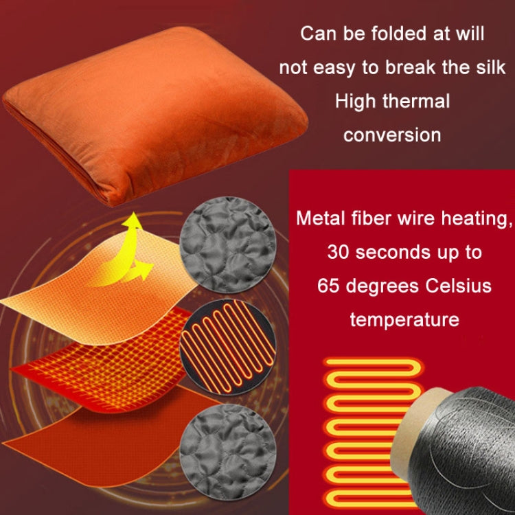 Portable USB Smart Heating Multifunctional Pillow Electric Heating Blanket, Free Size