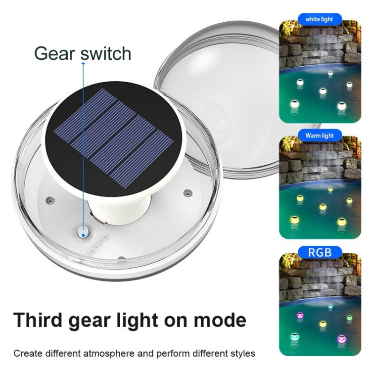 Solar Water Floating Lights Patio Pool Floating Landscape Decorative Lights, Three Light Mode