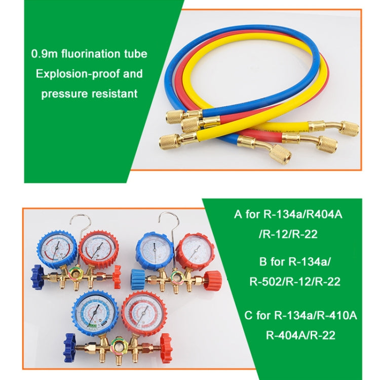 Car Air Conditioning Refrigeration Fluoridation Double Meter Valve
