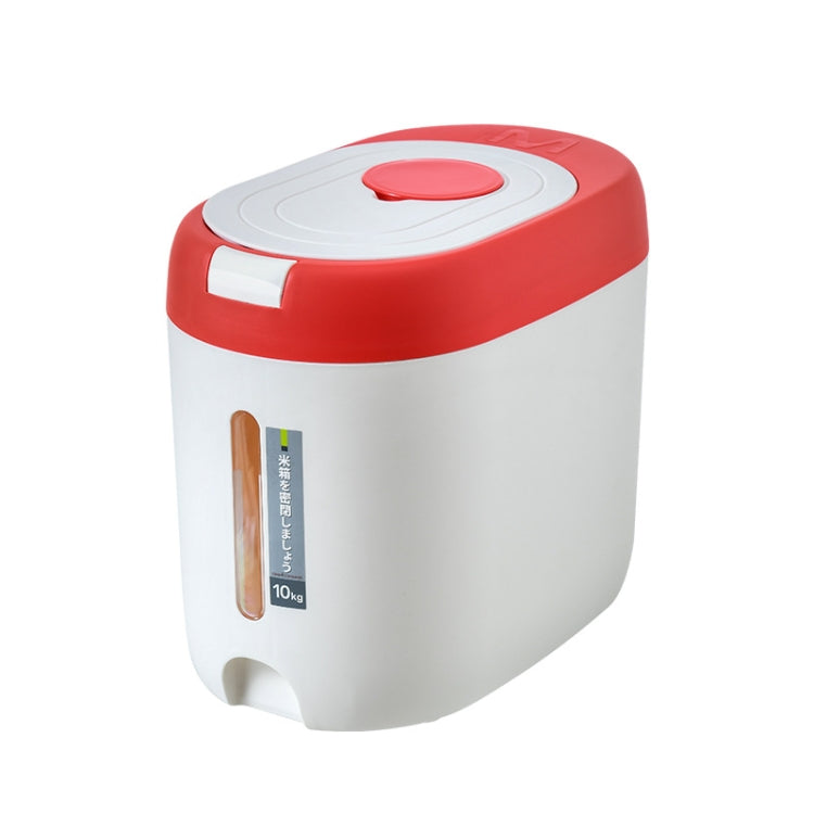 Kitchen Sealed Moisture Dust Proof Storage Rice Bucket, Red 10kg, Red 5kg, Gray 10kg, Gray 5kg, Blue 10kg, Blue 5kg, Green 10kg, Green 5kg