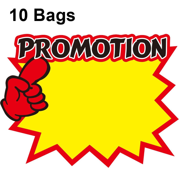 10 bags 25x19cm Explosion Sticker Product Price Tag Supermarket Price Label, WM-001, WM-002, WM-003, WM-005, WM-006, WM-007, WM-008, WM-009, WM-010, WM-011, WM-012, WM-013, XD-511, XD-520, XD-532, XD-537, XD-541, XD-559