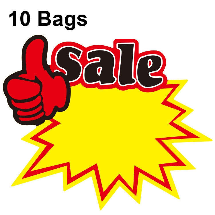 10 bags 18x14cm Explosion Sticker Product Price Tag Supermarket Price Label, WM-101, WM-102, WM-103, WM-105, WM-106, WM-107, WM-108, WM-109, WM-10, WM-111, WM-12, WM-113, XD-028, XD-022, XD-009, XD-047, XD-051, XD-069