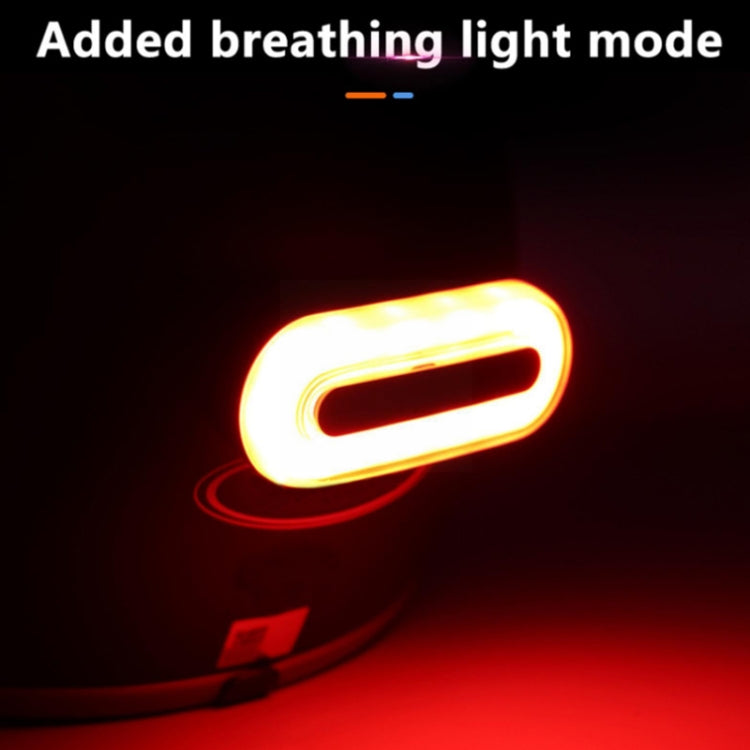 Helmet Blaster Warning Light Bicycle LED Rechargeable Tail Light, Black