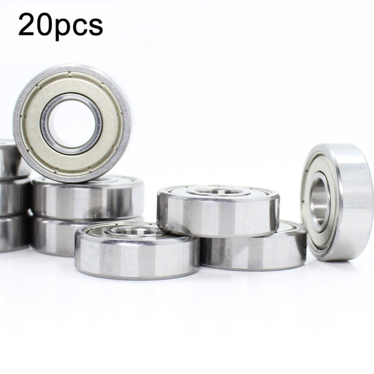 20pcs Miniature Bearings Silent Deep Groove Ball Bearings, 604zz, 605zz, 606zz, 607zz, 608zz, 609zz, 6000zz, 6001zz, 6002zz