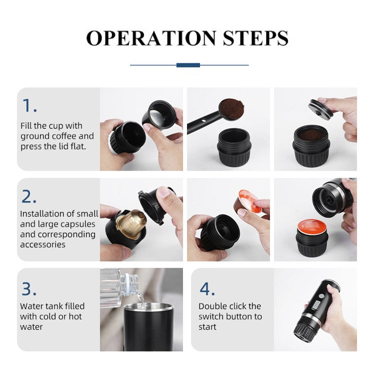 KFJ100 Portable Universal Automatic Espresso Capsule Coffee Maker, KFJ100