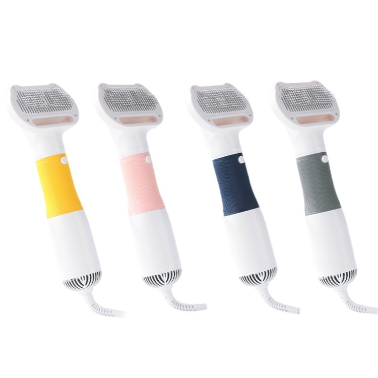 3 in 1 600W Pet Electric High Wind Hair Removal Blowing Combs, Specification: UK Plug 220-240V(Pink)