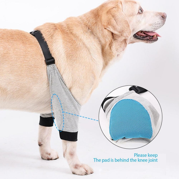 Pet Knee Pads Breathable Dog Elbow Brace Front Leg Brace, Size: M(Blue Red)
