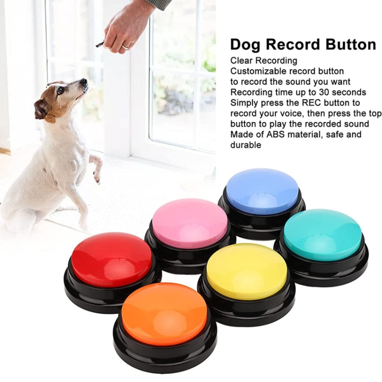 Pet Communication Button Dog Vocal Box Recording Vocalizer, Style: Recording Model(White)