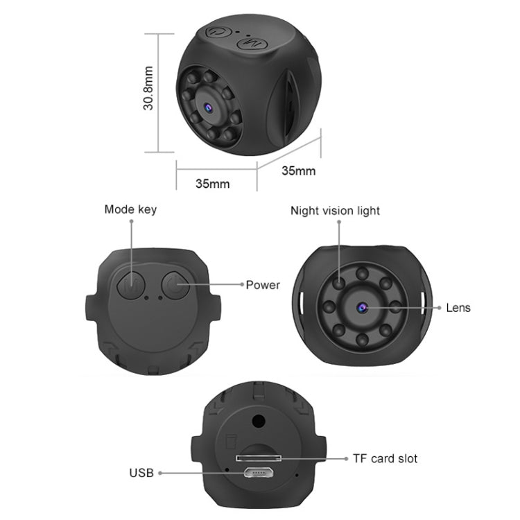 WK10 No Bracket WiFi Intelligent Network Monitor HD Infrared Night Vision Camera