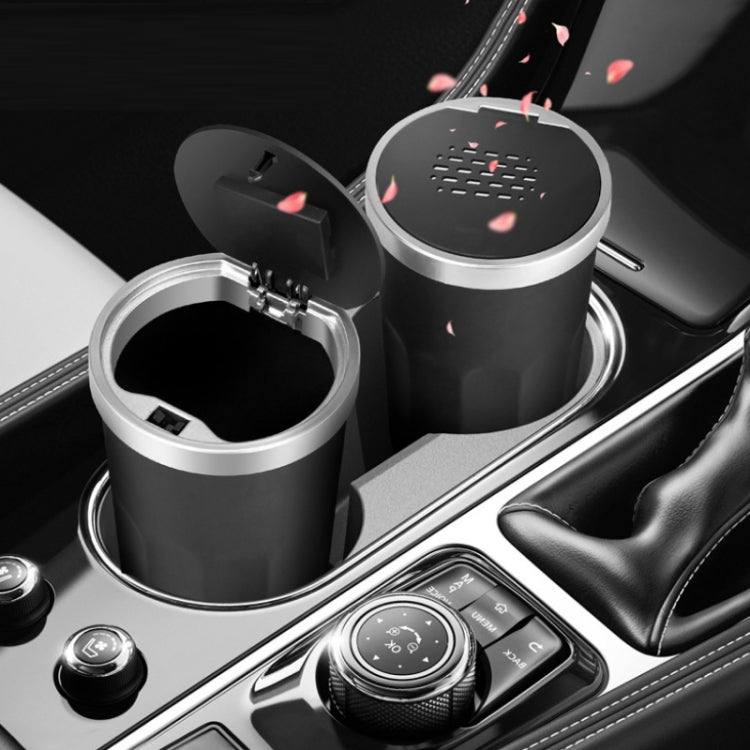 Car Storage Tube Cup Holder Miscellaneous Trash Can With Aroma Diffuser