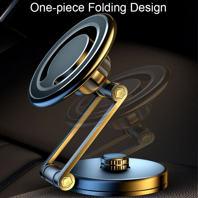 D27 Car Magnetic Telescopic Folding Navigation Mobile Phone Holder, D27 (Black), D27 (Silver)