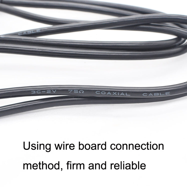 BNC Male To Male Straight Head Cable Coaxial Cable Video Jumper, Length: 2m