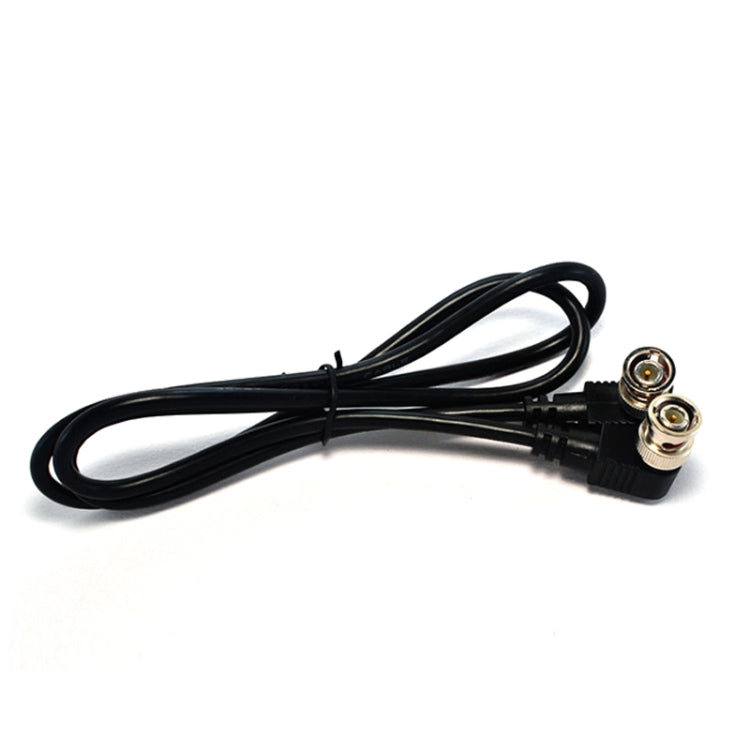 BNC Male to Male Elbow Audio and Video Cable Coaxial Cable, Length: 2m
