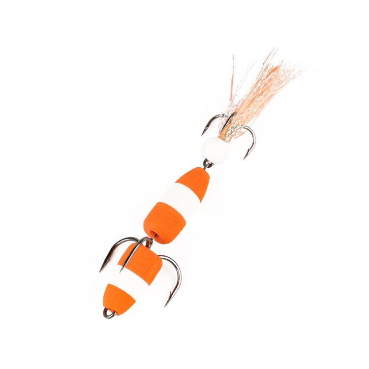 W.P.E PMG-M Foam Hook Soft Worm Bait Three Anchor Hook Fake Lures, M