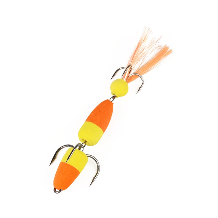 W.P.E PMG-M Foam Hook Soft Worm Bait Three Anchor Hook Fake Lures, M