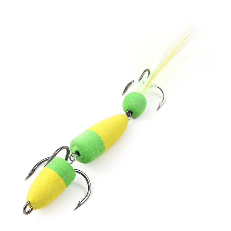W.P.E PMG-M Foam Hook Soft Worm Bait Three Anchor Hook Fake Lures, M