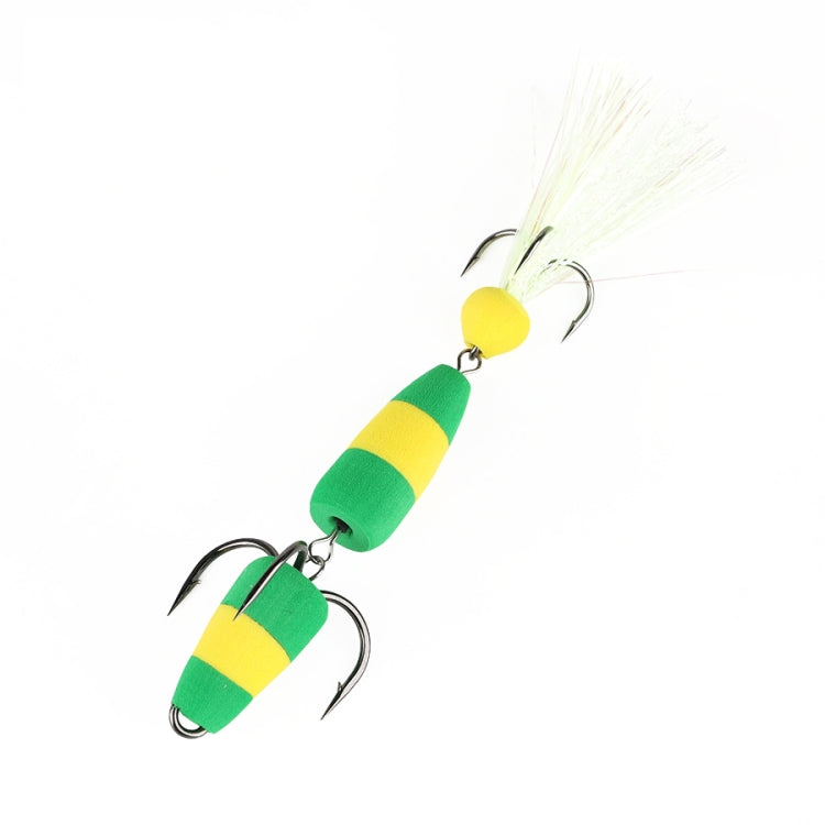 W.P.E PMG-M Foam Hook Soft Worm Bait Three Anchor Hook Fake Lures, M