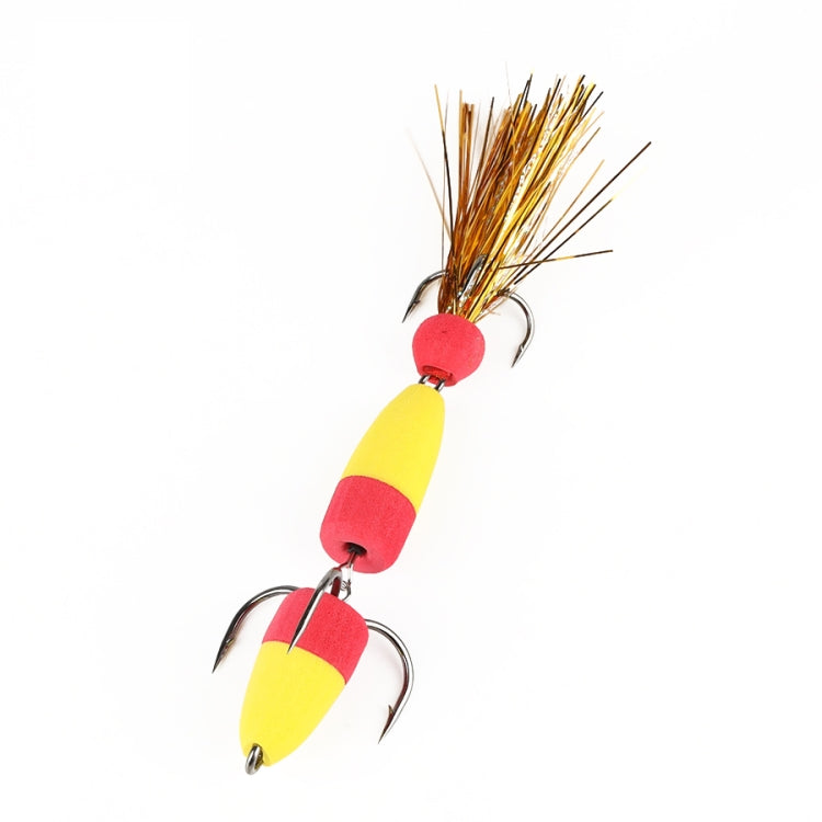 W.P.E PMG-M Foam Hook Soft Worm Bait Three Anchor Hook Fake Lures, M