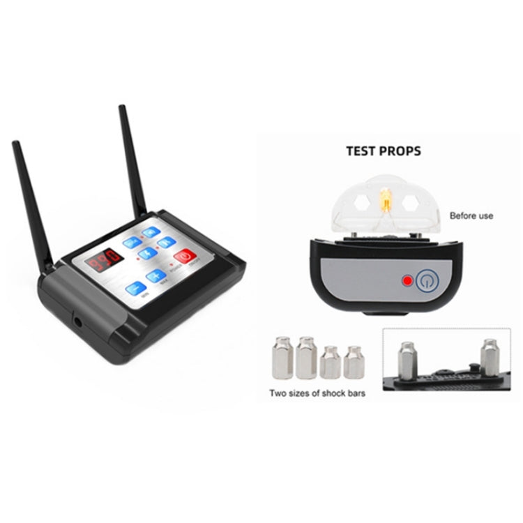 Outdoor Wireless Electronic Pet Fence Night Reflective Collar, Specification: One for Two(EU Plug)