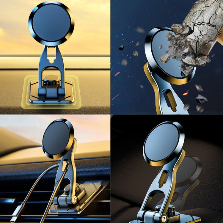 D29 Metal Car Phone Holder Floating Screen Folding Magnetic Phone Holder, D29