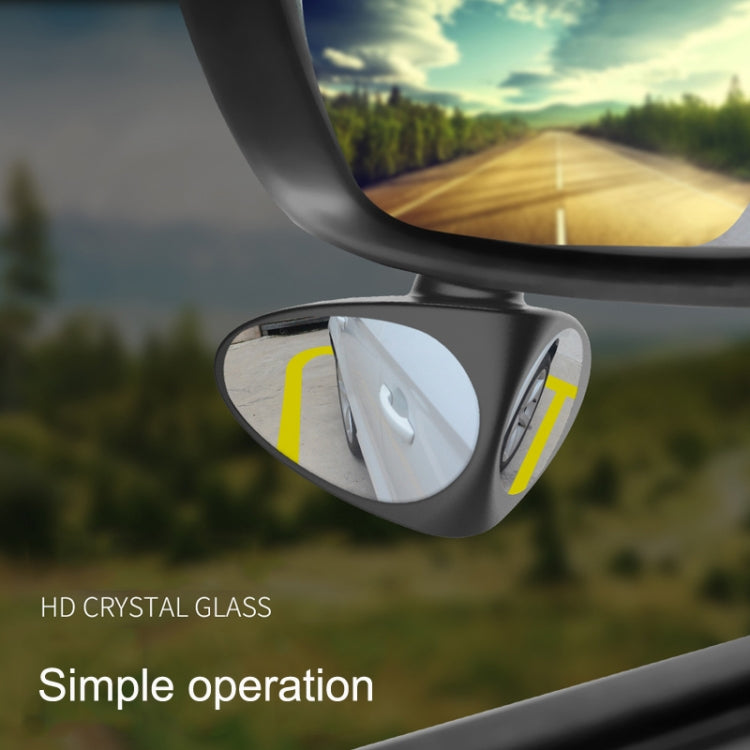 2 in 1 Car Blind Spot Mirror Reversing Parking Wide Angle Mirror 360 Degree Rotation Adjustable Convex Rear View Mirror, 2 in 1 Black Left, 2 in 1 Black Right, 2 in 1 White Left, 2 in 1 White Right