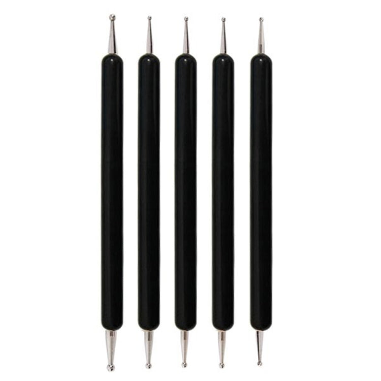 5pcs/set Pottery Tool Indentation Pen Manicure Point Drill Pen