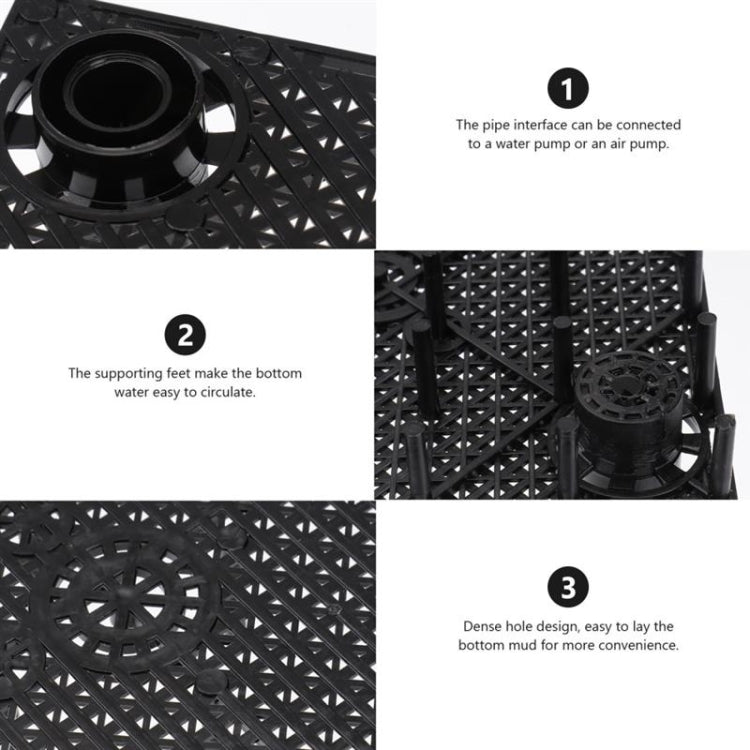 8pcs Fish Tank Bottom Filter Board Sand Mat(White Socket)