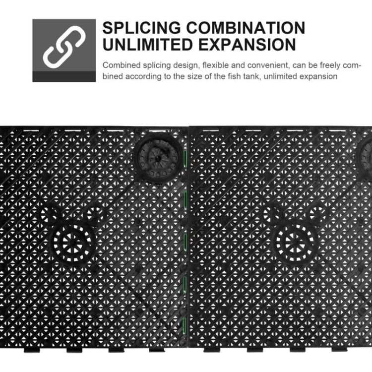 8pcs Fish Tank Bottom Filter Board Sand Mat(Black Socket)