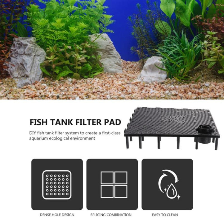 8pcs Fish Tank Bottom Filter Board Sand Mat(White Socket)