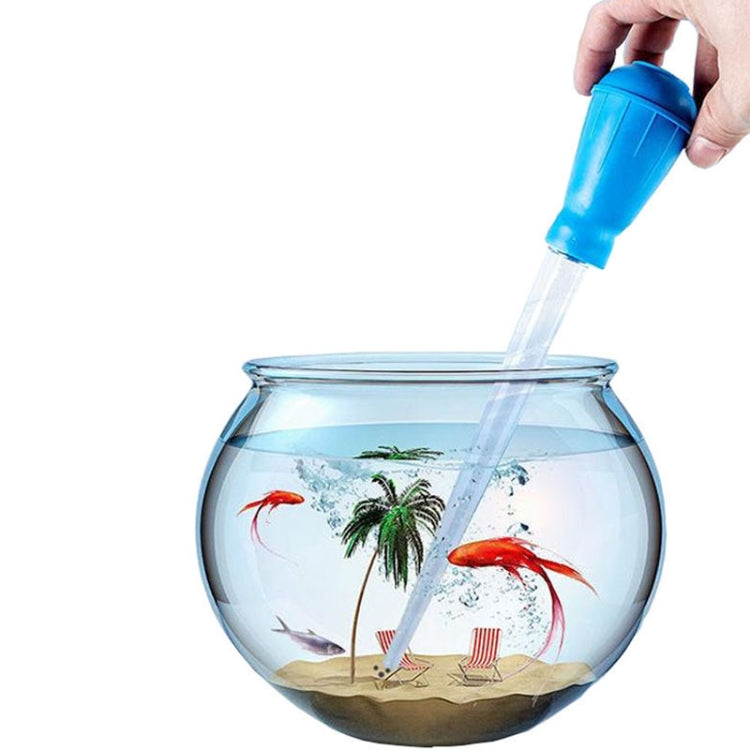 Small Fish Tank Water Change Suction Pooper Manual Mini Suction Tube(Green)