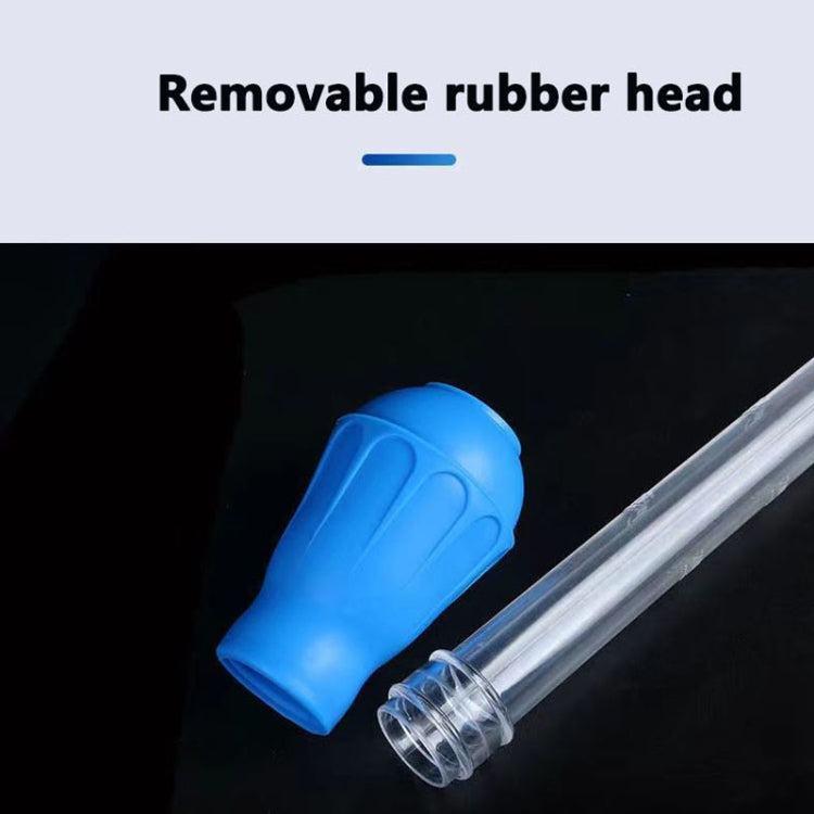 Small Fish Tank Water Change Suction Pooper Manual Mini Suction Tube(Blue)