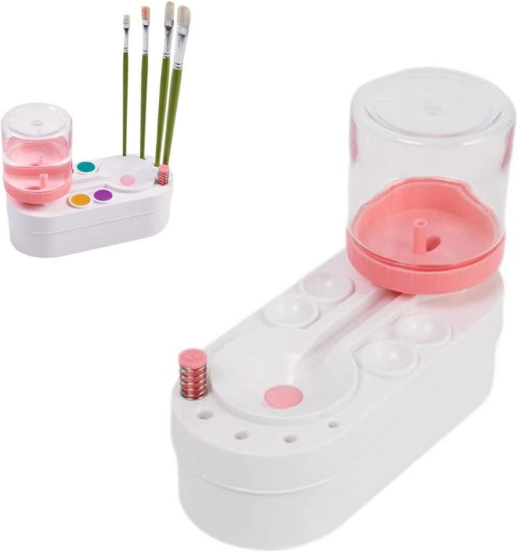 2nd Generation Oil Painting Brush Cleaner Tool with Water Container Paint Pen Washer, GEN 2 Green, GEN 2 Pink