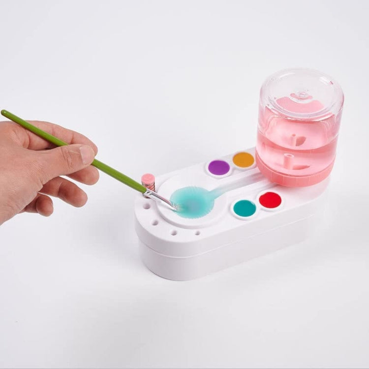 2nd Generation Oil Painting Brush Cleaner Tool with Water Container Paint Pen Washer, GEN 2 Green, GEN 2 Pink