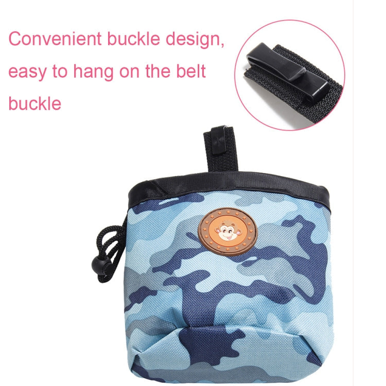 Multifunctional Pet Training Camouflage Snacks Bag Portable Dog Walking Belt Bag(Yellow)