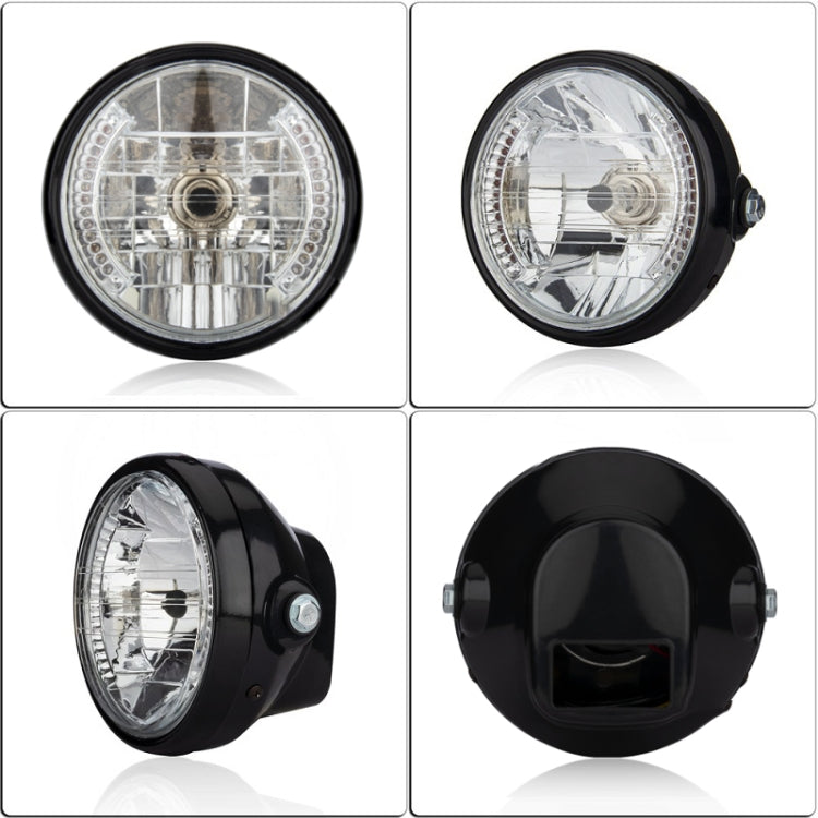 Motorcycle 7 Inch LED Headlight Angel Ring With Steering Function, PE-D7inS01