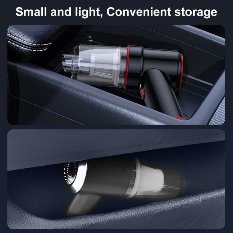 SUITU  ST-6638 Car Wireless Vacuum Cleaner Suction and Blower Integrated With Light ,Spec:, Basic Type-A Charge, Luxury  Type-A Charge, Top Version Type-C
