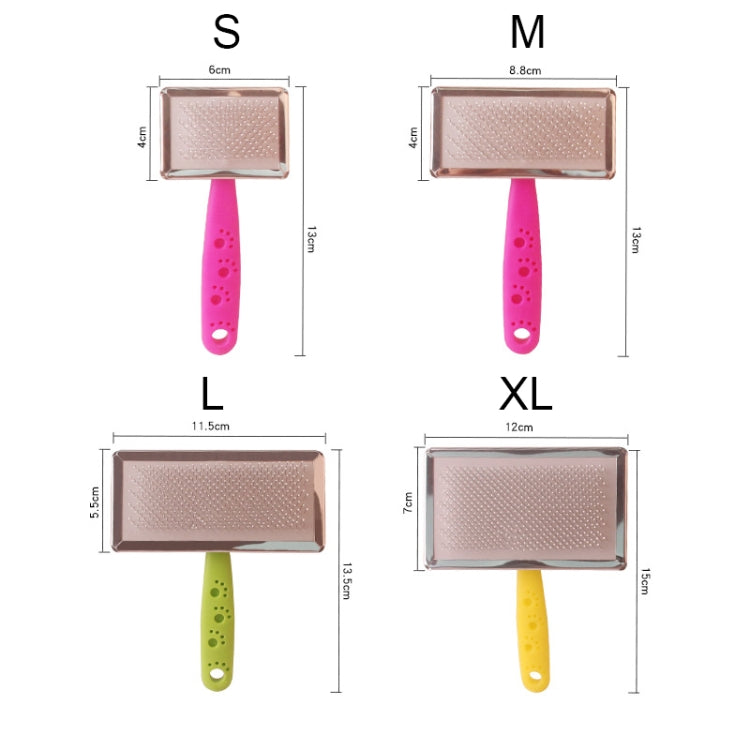 BG-W1347 Pet Hair Removal Massage Comb Dog Cleaning Tools, Random Color Delivery, Spec: L