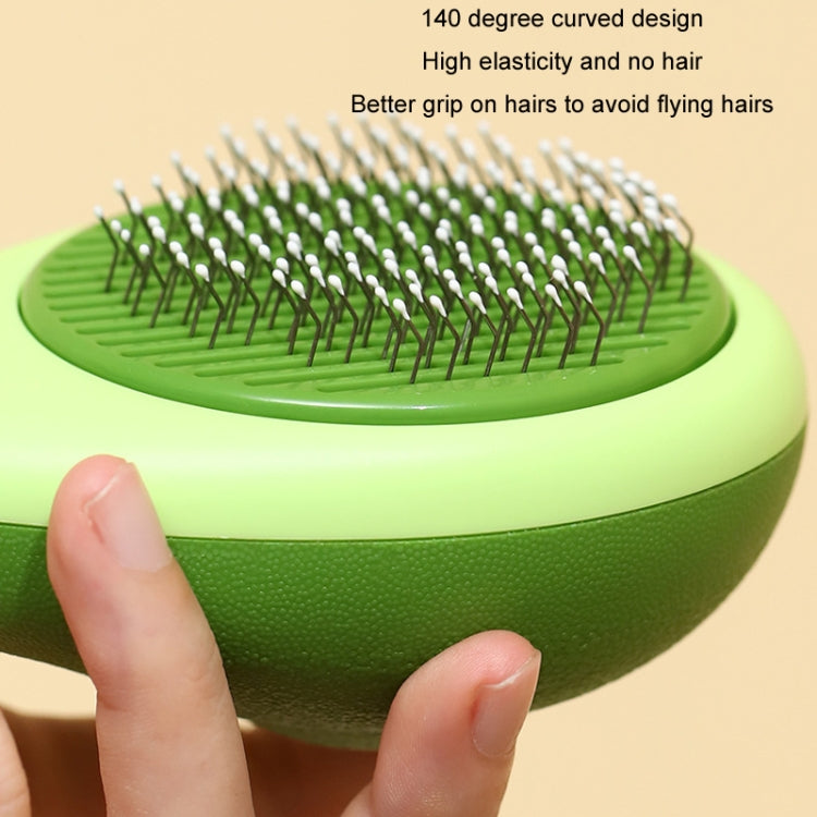 Cat Pet Fleece Needle Comb Cleaning Supplies(Avocado Green)