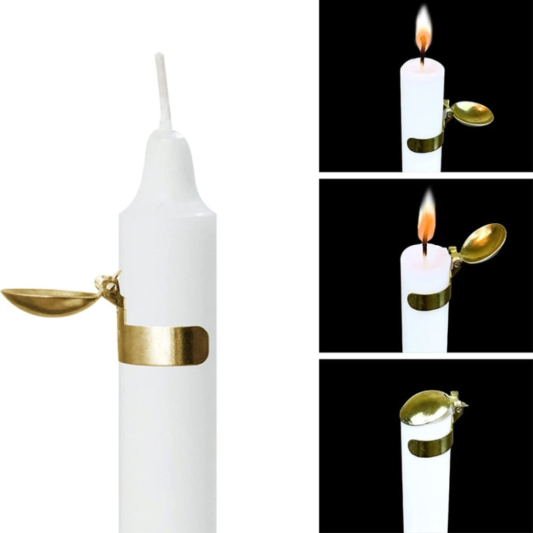 Automatic Candle Extinguisher Metal Candle Extinguishing Fire Clamp Candle Extinguisory Cover, Automatic Candle Extinguisher Gold, Automatic Candle Extinguisher Silver