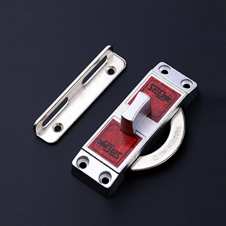 90 Degrees Right Angle Migration Door Hook Lock, 304 Stainless Steel Slot, Zinc Alloy Slot-free, Zinc Alloy Slot-free / Punching